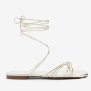 NWT Strappy Tie-up Sandals